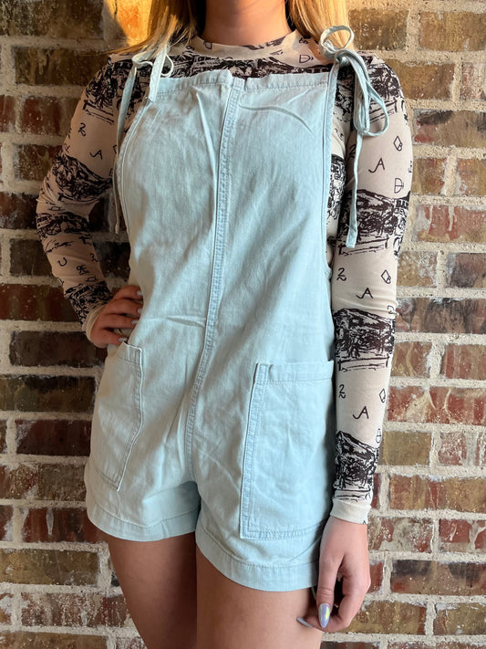 Light Denim Romper - Cluff CO LLC